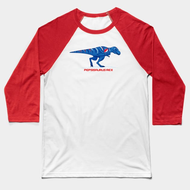 PepsiSaurus-Rex Baseball T-Shirt by Odisential